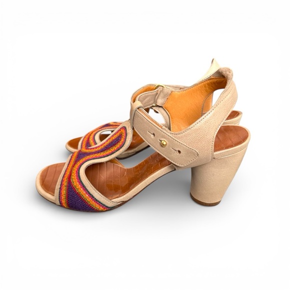 Chie Mihara Multicolor Striped Sandals - Picture 3 of 7